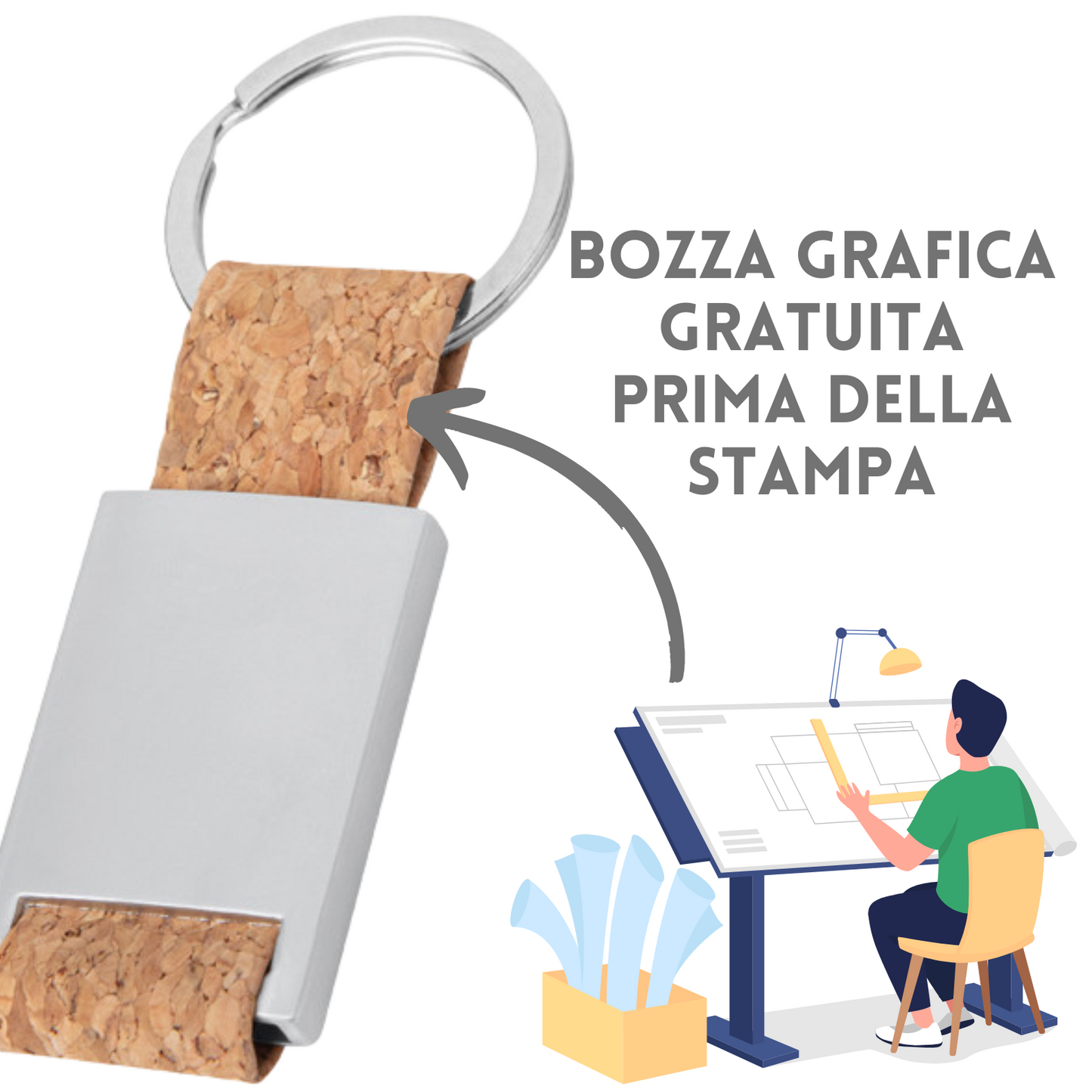 Portachiavi personalizzato PE060