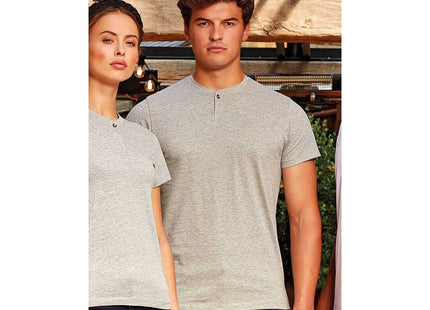 T-shirt uomo Premier PR219 Comis con bottone - foto 5