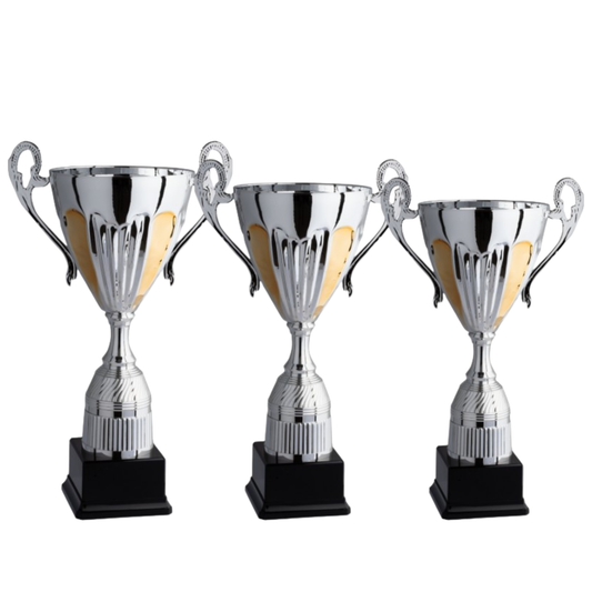 Tris di trofei personalizzati con manici 44 - 41 - 36 cm | Cod. 4.129