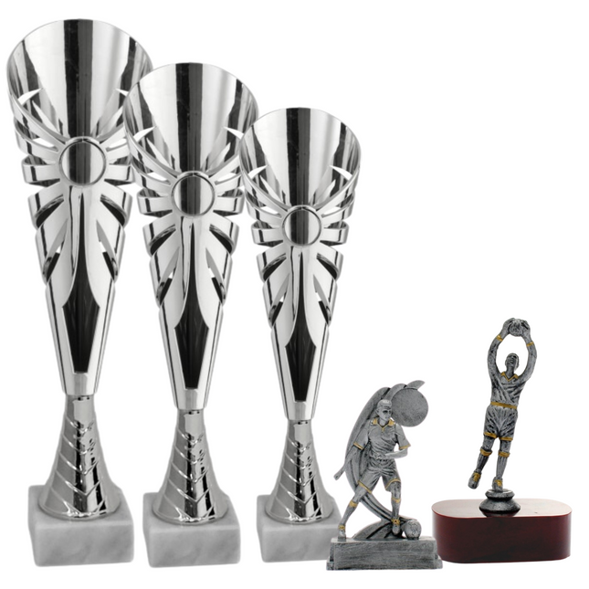 Set completo 5 pezzi premiazioni calcistiche gran risparmio | Cod. Marte