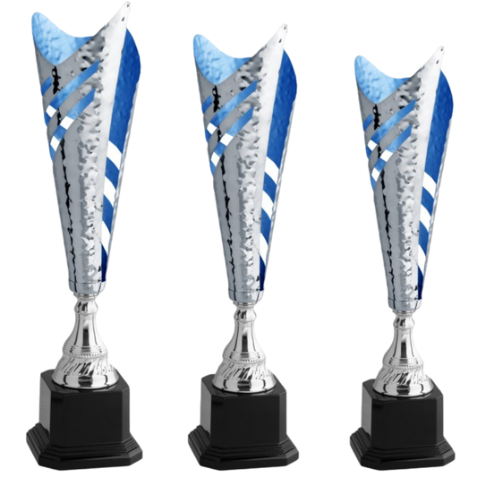 Tris di trofei personalizzati 49 - 43 - 38 cm | Cod. 4.569