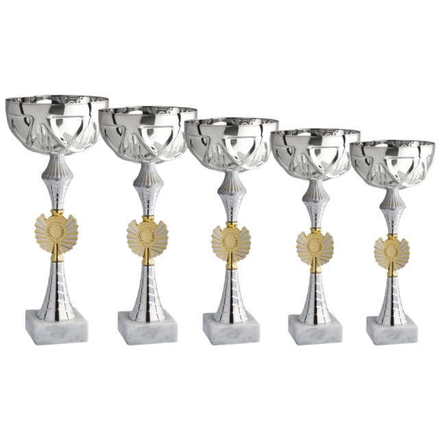 Set di 5 coppe personalizzate 37-33-30-27-25 cm | Cod. 12.019S