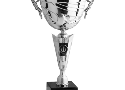 Trofeo in metallo da 37 cm con manici | Cod. 8004