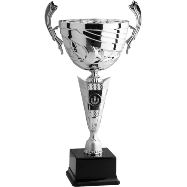 Trofeo in metallo da 37 cm con manici | Cod. 8004