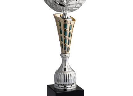 Coppa da 33 cm silver con tazza in metallo | Cod. 8.684S