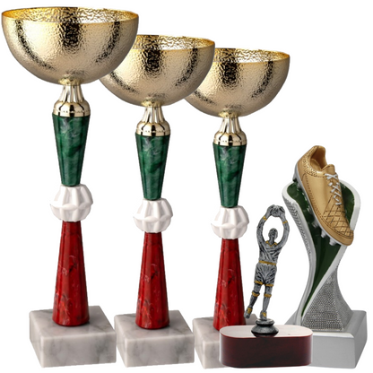Set completo 5 pezzi premiazioni calcistiche gran risparmio | Cod. Zeus
