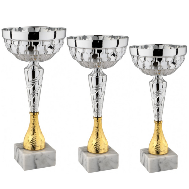 Tris di coppe trofeo personalizzate 13.5421