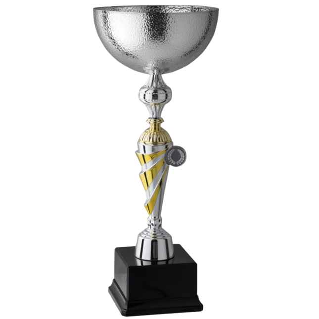 Coppa da 36 cm silver con tazza in metallo | Cod. 9.193S