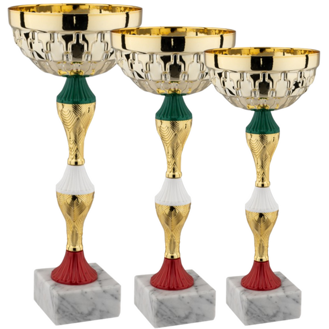 Tris di premiazioni personalizzate 30 - 27 - 24 cm | Cod. 12.941G