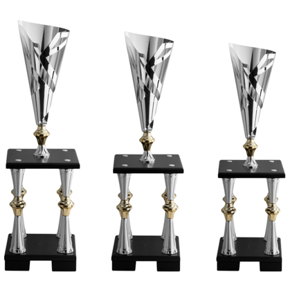 Tris di trofei a due piani 67 - 65 - 63 cm | Cod. 5.029