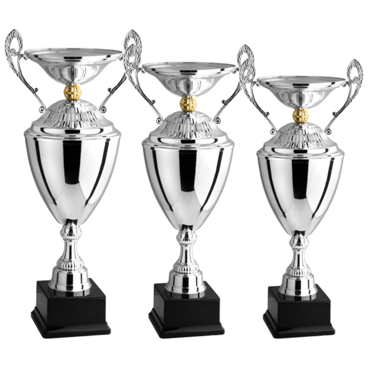Tris di trofei personalizzati con manici 62 - 57 - 53 cm | Cod. 3.089