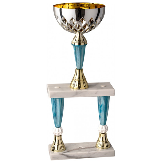 Trofeo in metallo da 41 cm a due piani | Cod. 5.223