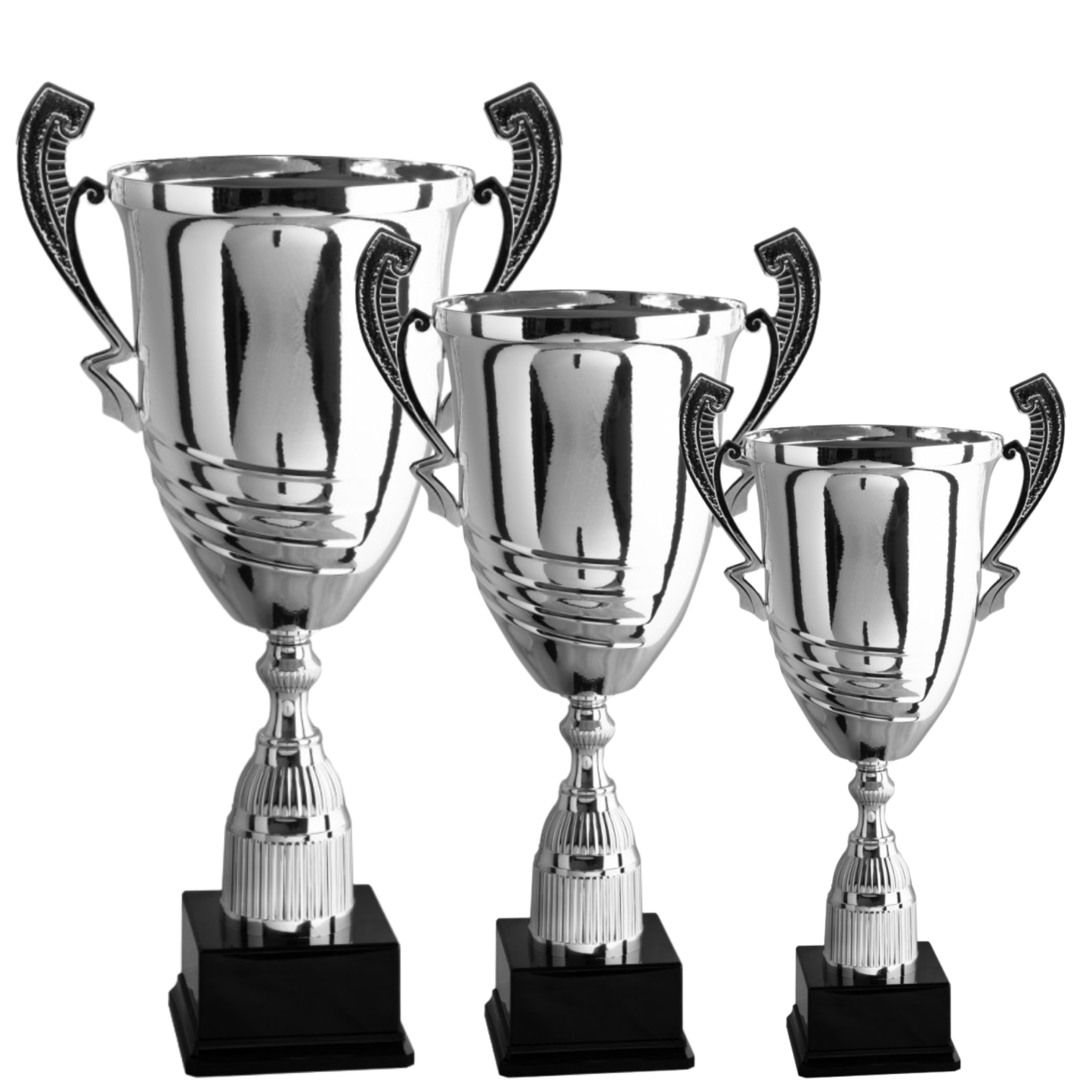 Tris di premiazioni personalizzate con manici 70 - 65 - 57 cm | Cod. 1.101-T