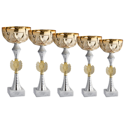 Set di 5 coppe personalizzate 37-33-30-27-25 cm | Cod. 12.019G