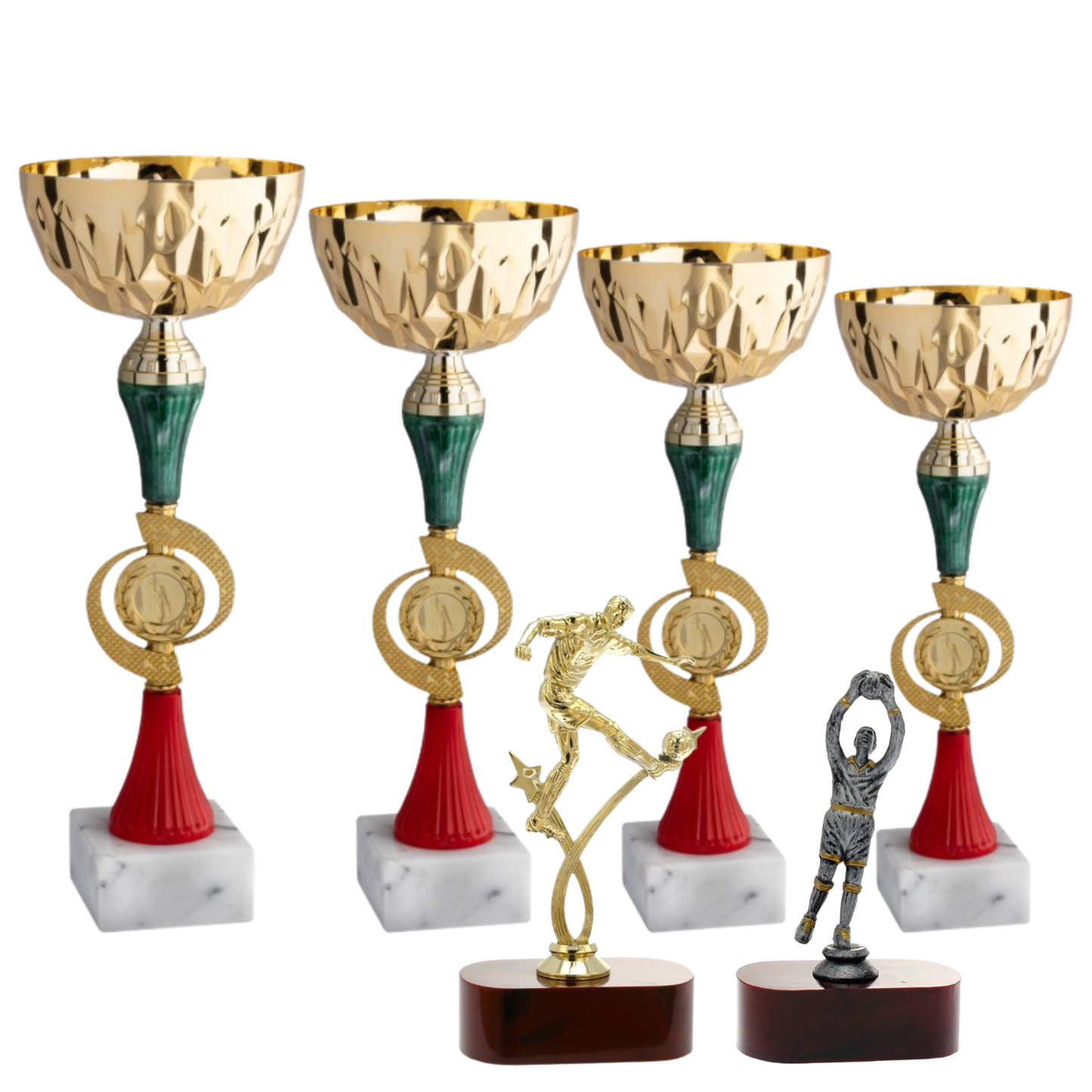 Set completo 6 pezzi premiazioni calcistiche gran risparmio | Cod. Saturno