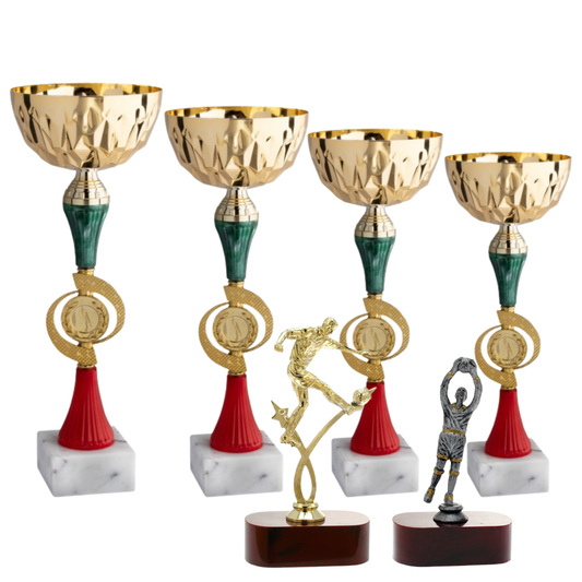 Set completo 6 pezzi premiazioni calcistiche gran risparmio | Cod. Saturno