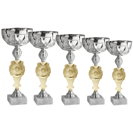 Set 5 premiazioni da 36 - 34 - 32 - 31 - 28 cm | Cod. 12.009S