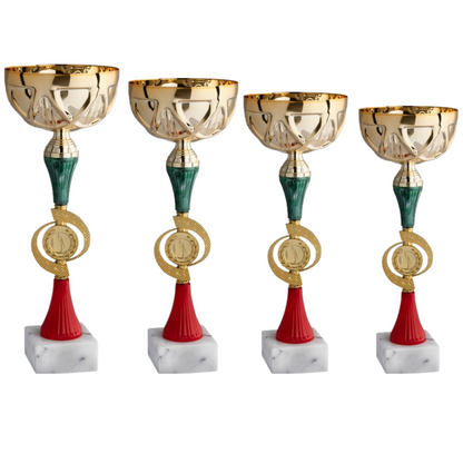 Set 4 premiazioni da 40 - 37 - 35 - 33 cm | Cod. 12.029G