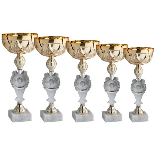 Set 5 premiazioni da 36 - 34 - 32 - 31 - 28 cm | Cod. 12.009G