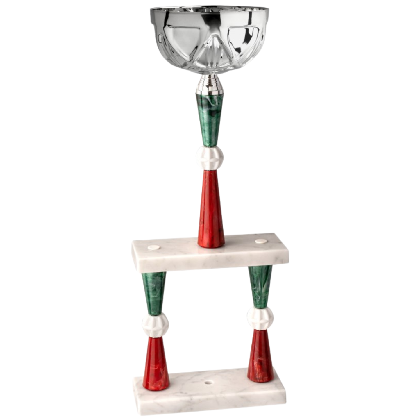 Trofeo tricolore da 45 cm a due piani | Cod. 5.243