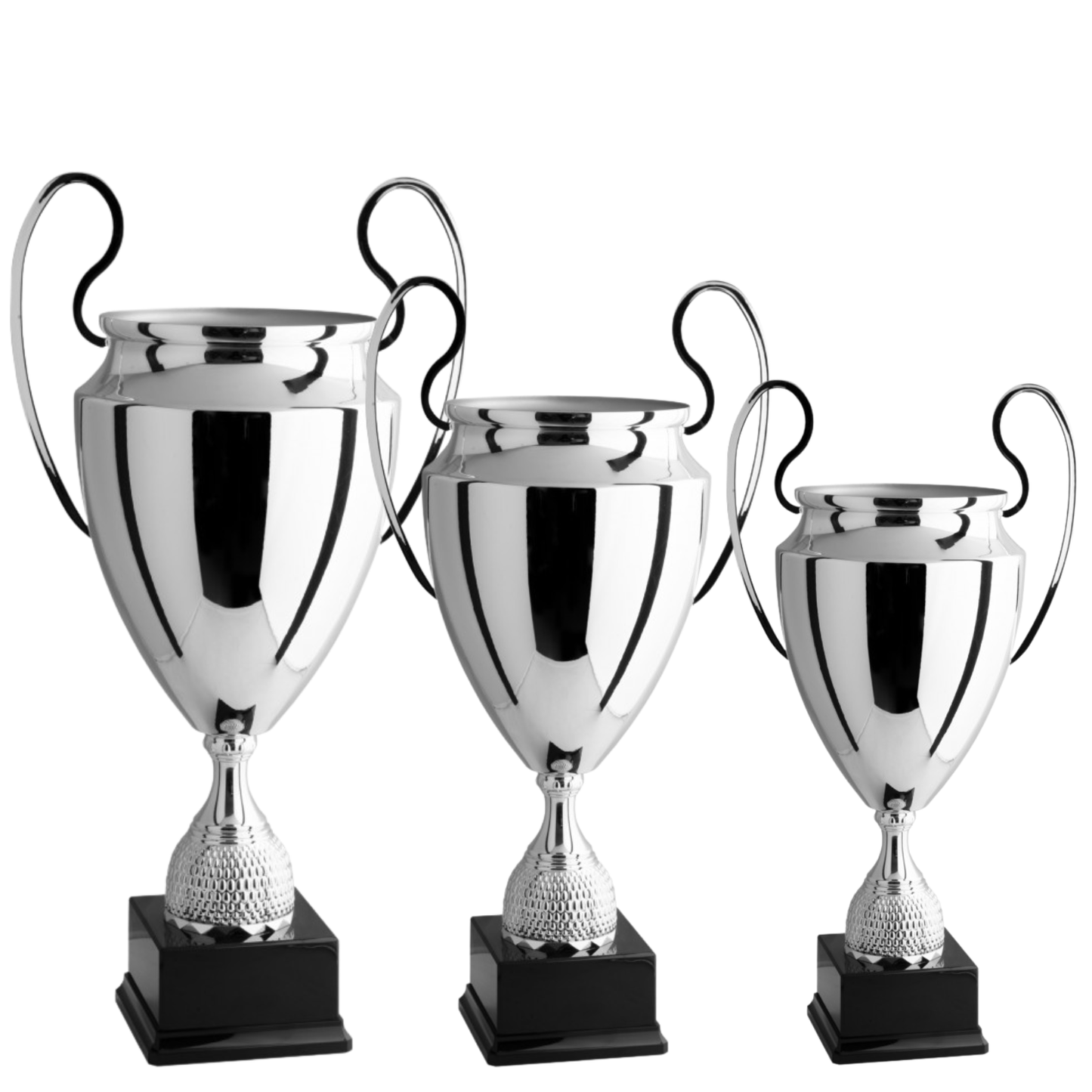 Tris di premiazioni personalizzate con manici 64 - 59 - 52 cm | Cod. 1.001T