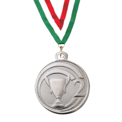 medaglia personalizzata argento 45 mm