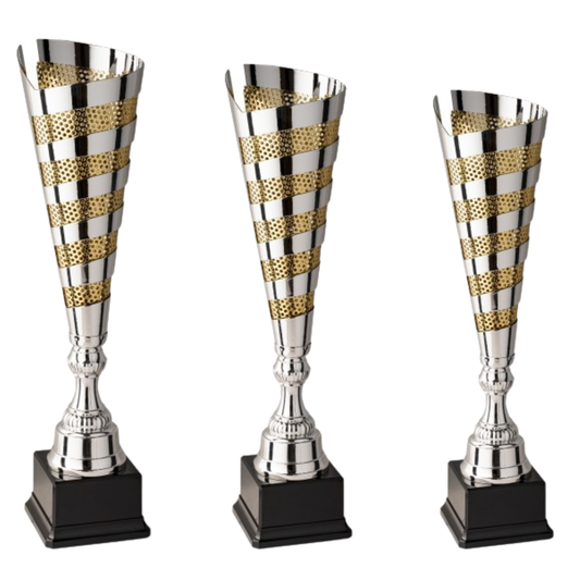 Tris di trofei personalizzati 47 - 45 - 43 cm | Cod. 6.479