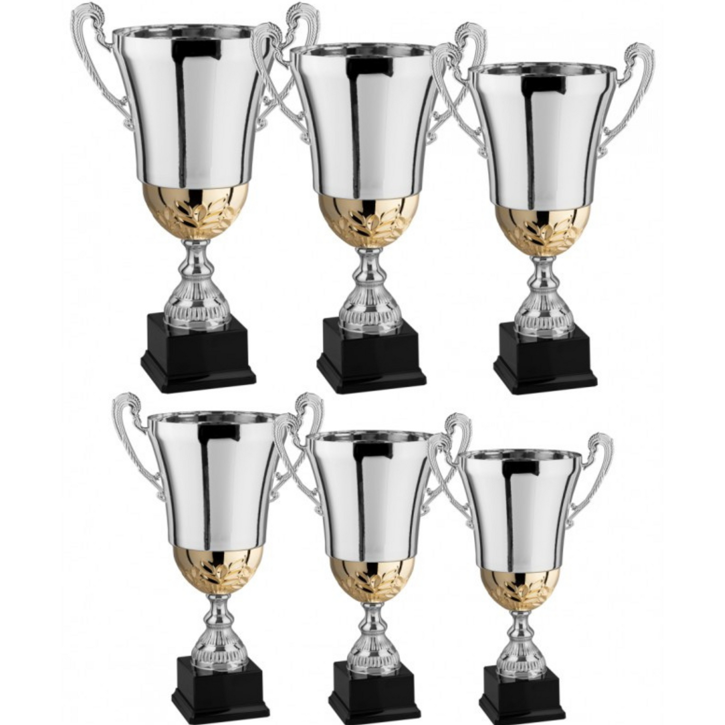 Set 6 premiazioni da 558 a 32 cm in metallo | Cod. 2.499