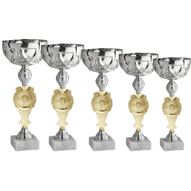 Set di 5 coppe personalizzate 36-34-32-31-28 cm | Cod. 12.009S