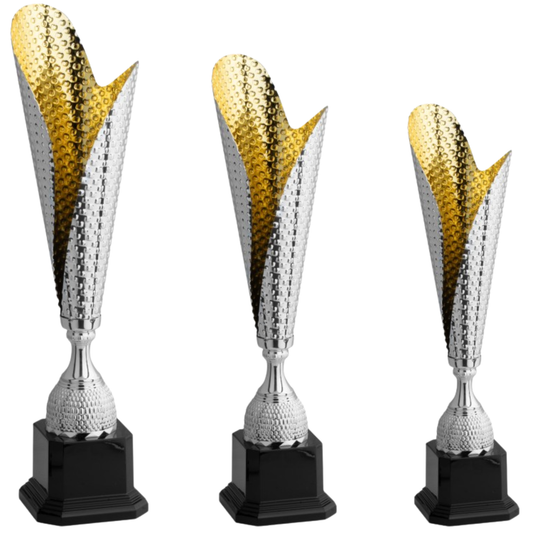 Tris di trofei personalizzati 49 - 43 - 38 cm | Cod. 4.559