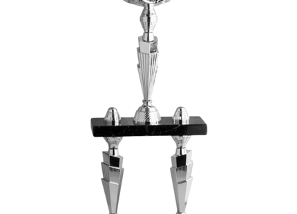 Trofeo in metallo da 54 cm a due piani | Cod. 5.012