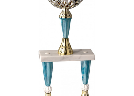 Trofeo in metallo da 48 cm a due piani | Cod. 5.221