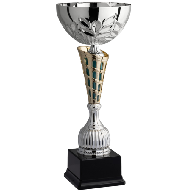 Coppa da 39 cm silver con tazza in metallo | Cod. 8.682S