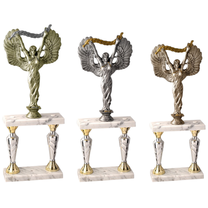 Tris di trofei a due piani 48 - 44 - 41 cm | Cod. 5.239