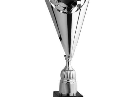 Coppa trofeo a taglio laser con foglie 58 cm | Cod. 2.562