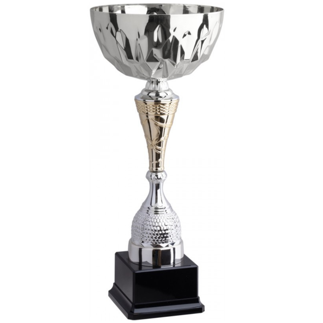 Coppa da 30 cm silver con tazza in metallo | Cod. 9.054S