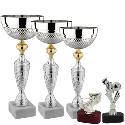 Set completo 5 pezzi premiazioni calcistiche | Cod. Nettuno