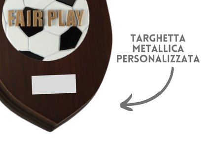 Premiazioni personalizzate crest in legno premio calcio 25.801.37