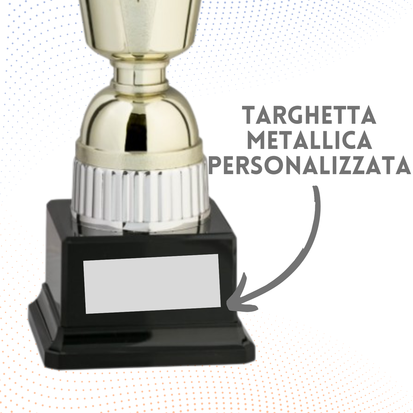 Coppa da 30 cm in ABS colore argento | Cod. 8.632