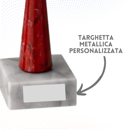 Coppa da 25 cm con base in marmo | Cod. 12.254G