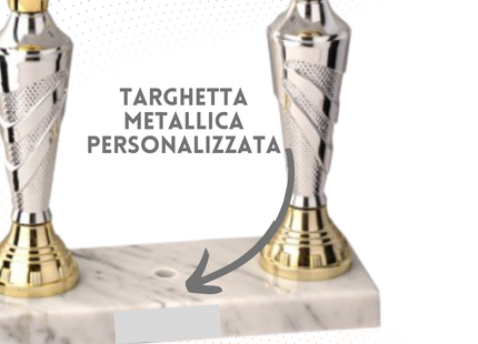 Trofeo con Vittoria da 47 cm a due piani | Cod. 5.234