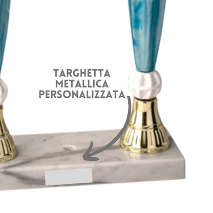 Tris di trofei a due piani 48 - 44 - 41 cm | Cod. 5.229