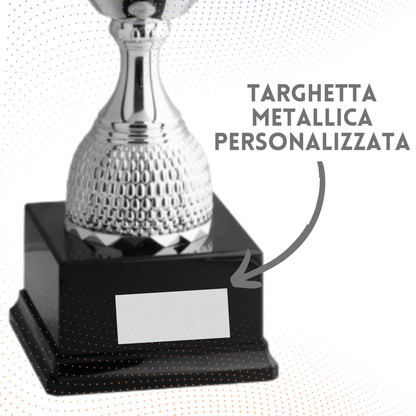 Trofeo con manici 64 cm da 4 Kg stile Champions League in metallo | Cod. 1.001