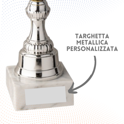 Coppa da 27 cm con base in marmo | Cod. 10.015