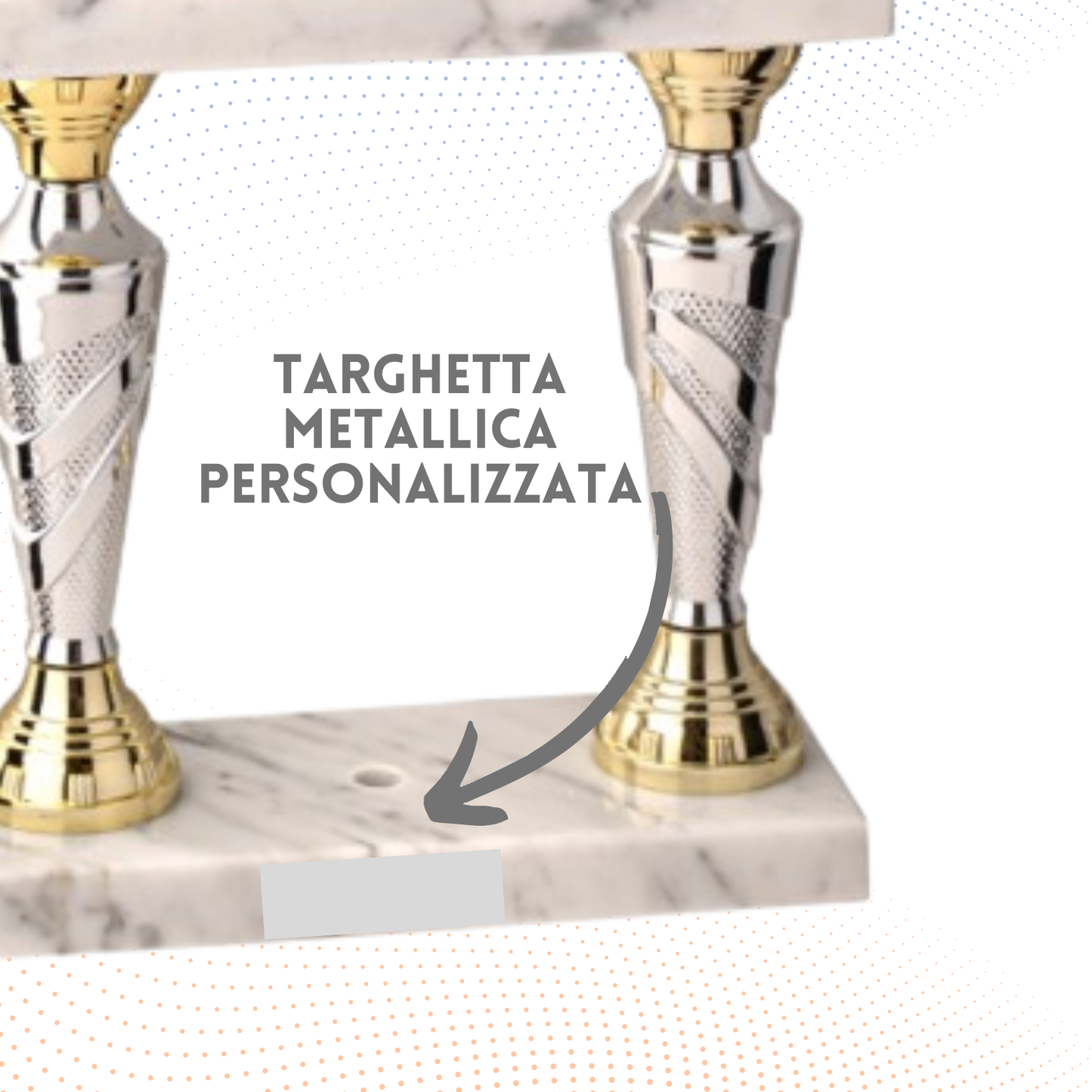 Trofeo con Vittoria da 50 cm a due piani | Cod. 5.231