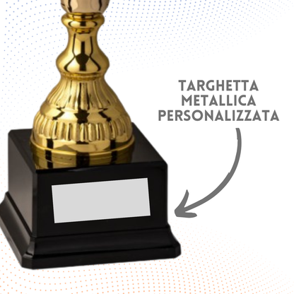 Trofeo in metallo da 40 cm con Vittoria | Cod. 6.481