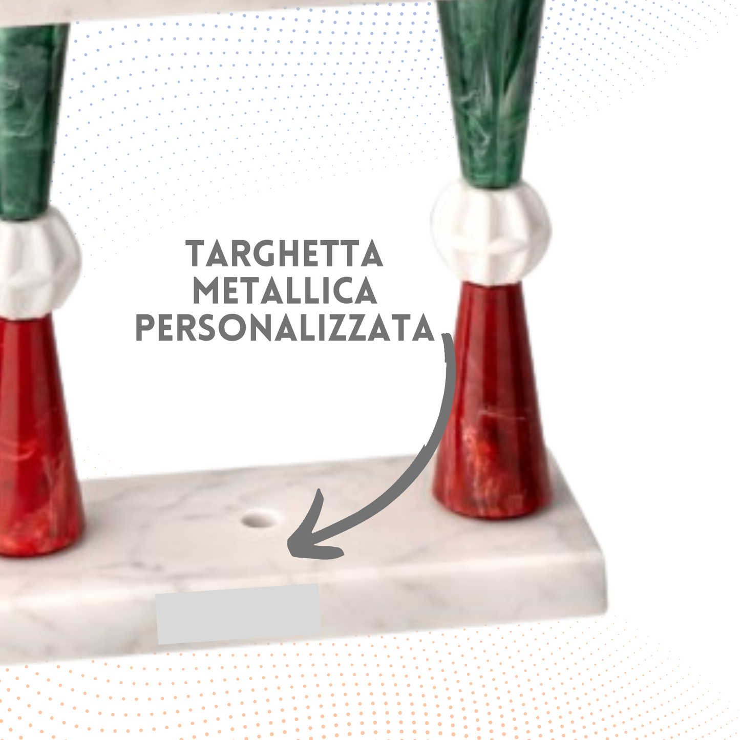 Trofeo tricolore da 50 cm a due piani | Cod. 5.242