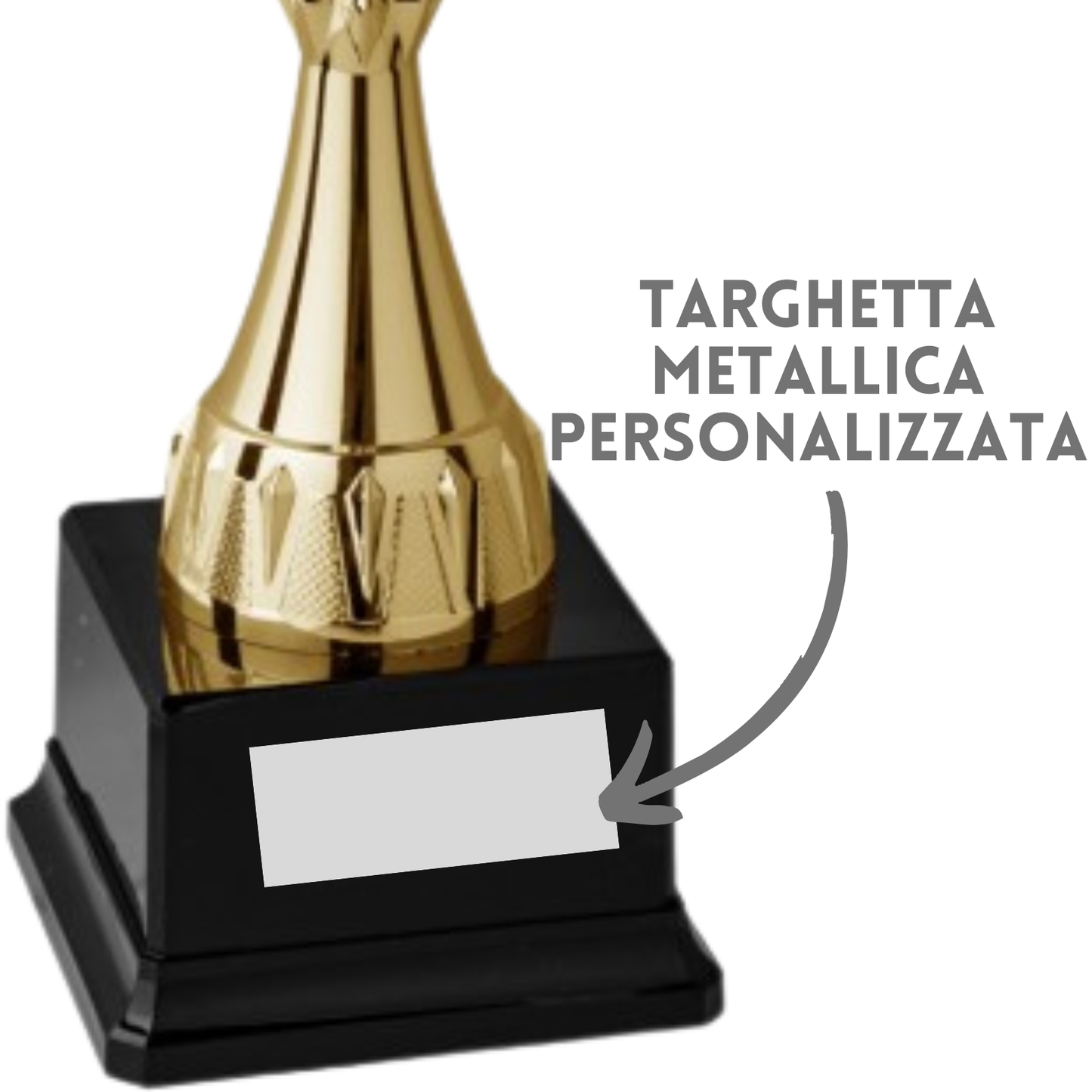 Tris di trofei personalizzati 47 - 44 - 41 cm | Cod. 4.489