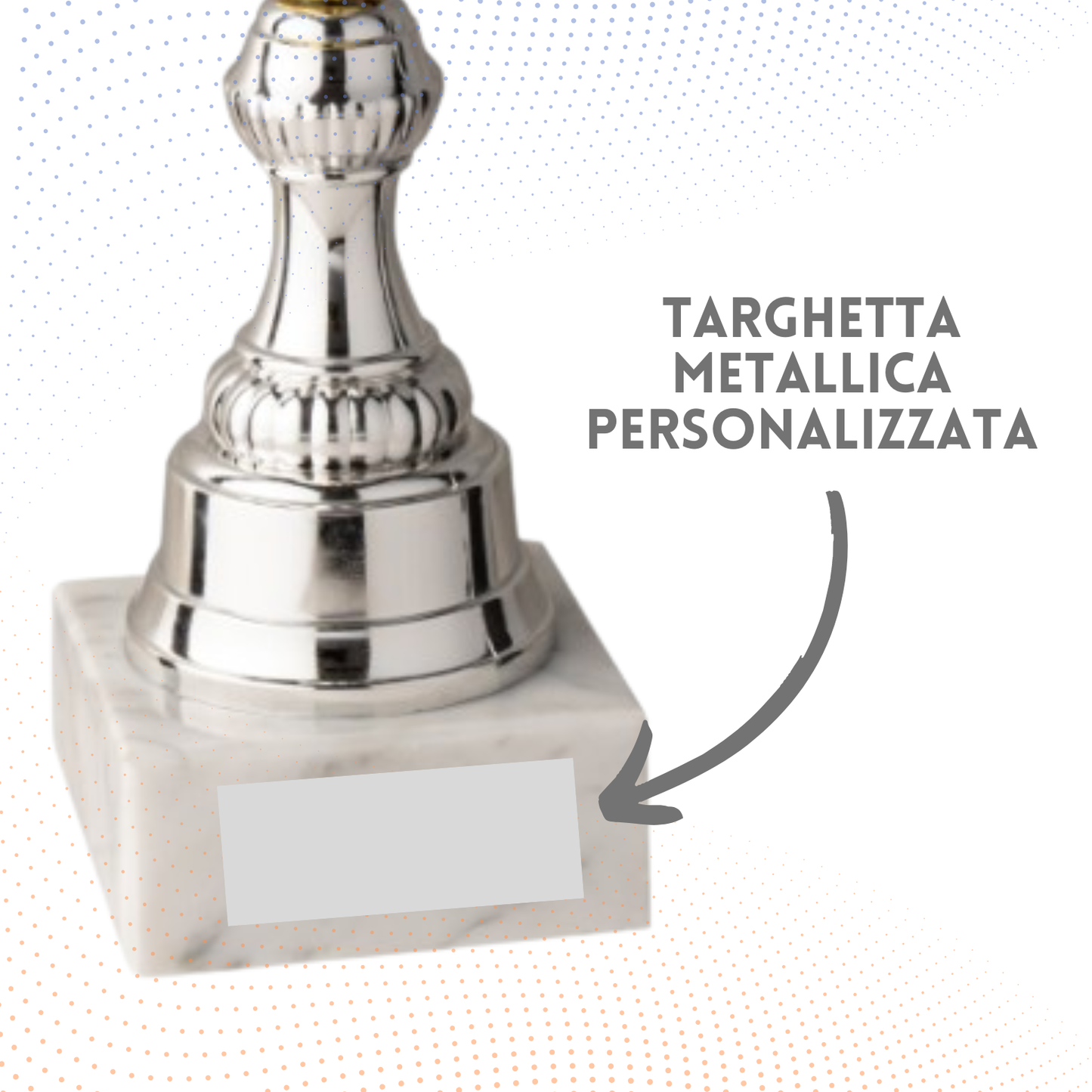 Coppa da 40 cm con base in marmo | Cod. 8.042
