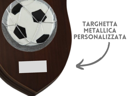 Premiazioni personalizzate crest in legno premio calcio 25.201.11